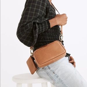 Madewell mini crossbody and pouch